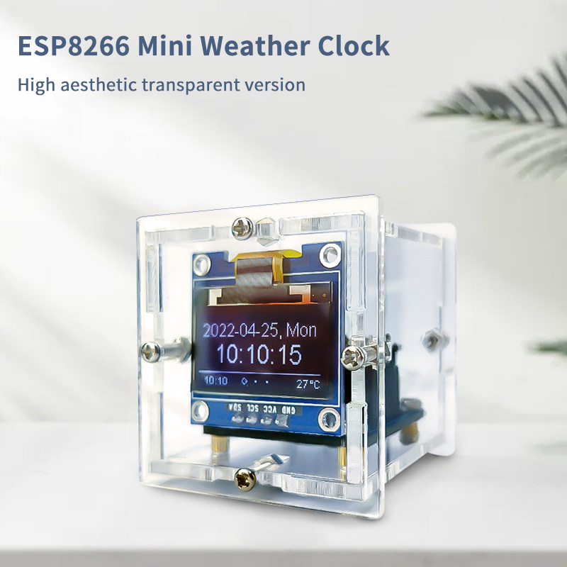 ESP8266 Mini Weather Clock Kit - Esp8266 review and price