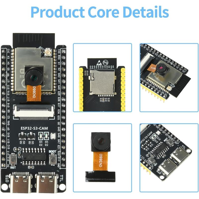 ESP32-S3-CAM Board With OV3660 - Esp32 Wifi Bluetooth Module review and price