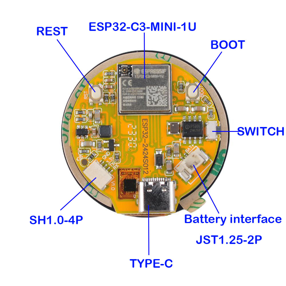 ESP32 Display 1.28 inch ESP32- - Esp32 C3 review and price