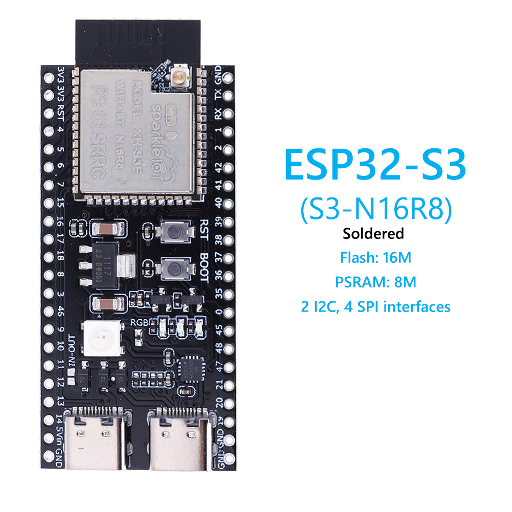 ESP32 S3 N16R8 N8R2 Dual Type- - Esp32 Wifi Bluetooth Module review and price