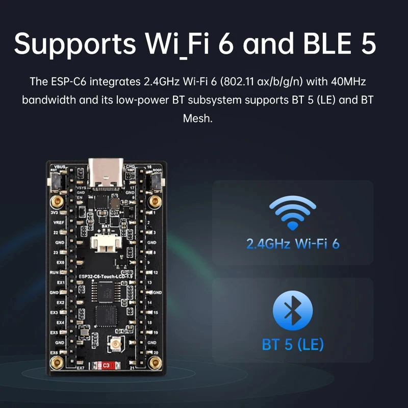 ESP32-C6 1.9-Inch LCD Screen D - Esp32 C6 review and price