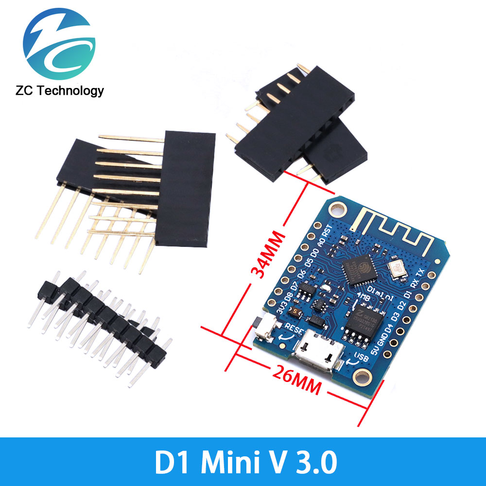 D1 Mini ESP8266 ESP-12F CH340G - Esp8266 Nodemcu review and price