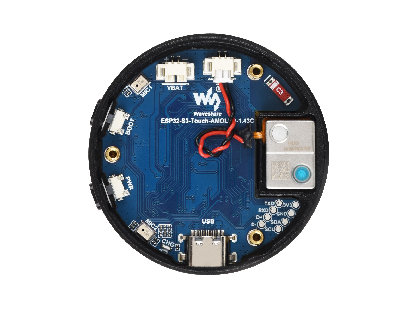 WaveshareESP32-S3 1.43inch AMO - Esp32 Development Board review and price