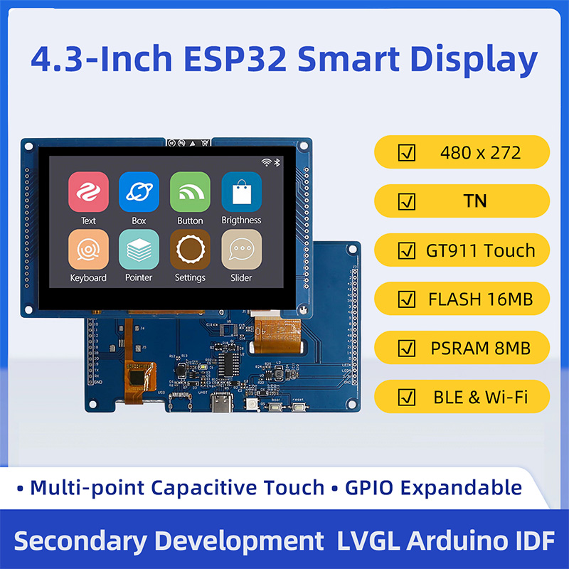 ESP32 S3 4.3 Inch 480*272 Capa - Esp32 P4 review and price